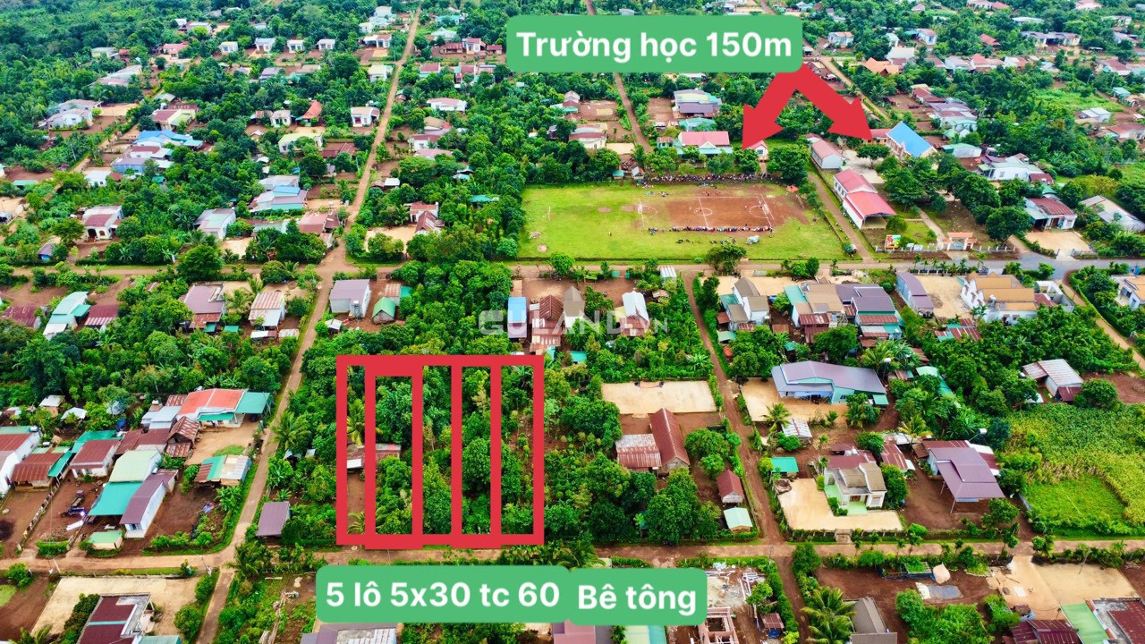 BÁN LỐC F0 5 LÔ CƯ BAO ĐƯỜNG BÊ TÔNG - GIÁ BÁN 250/1 LÔ