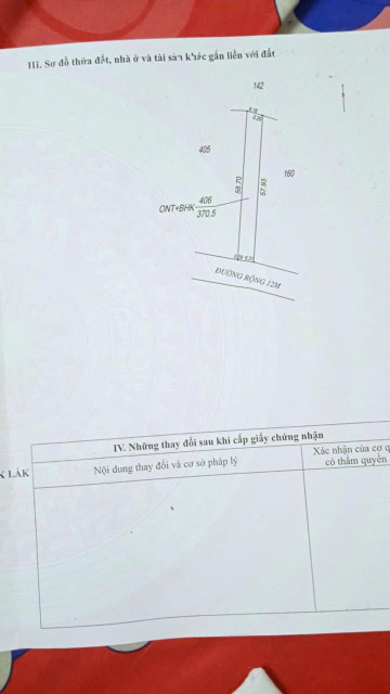 Bán đất 332m² 1.29 tỷ tại Xã Cư ÊBur Thành phố Buôn Ma Thuột