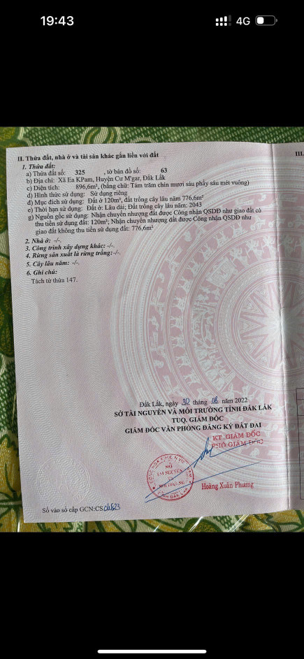 Đất Thôn 2 Eakpam CưMgar Đắk lắk