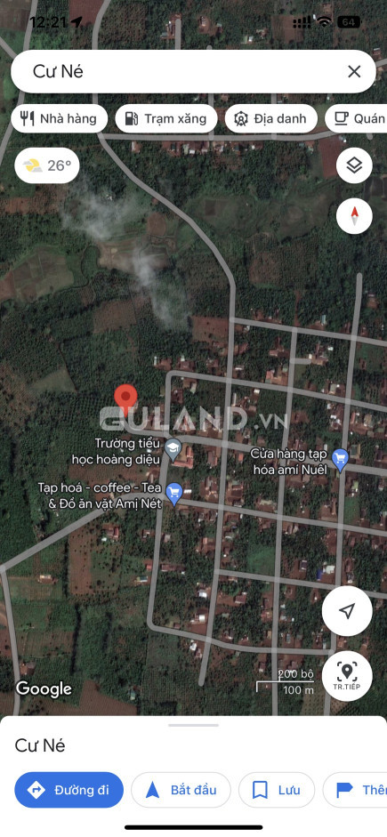 Lốc 5 lô, xã Cư né , huyện Krông Búk, tỉnh Đắk Lăk, cách quốc lộ 14 chỉ 1.5km  diện tích 500m2