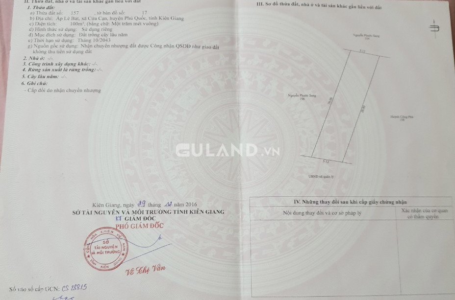 Bán  đất nông nghiệp 100m² , giá 600 tỷ tại, Xã Cửa Cạn, Thành phố Phú Quốc, Kiên Giang