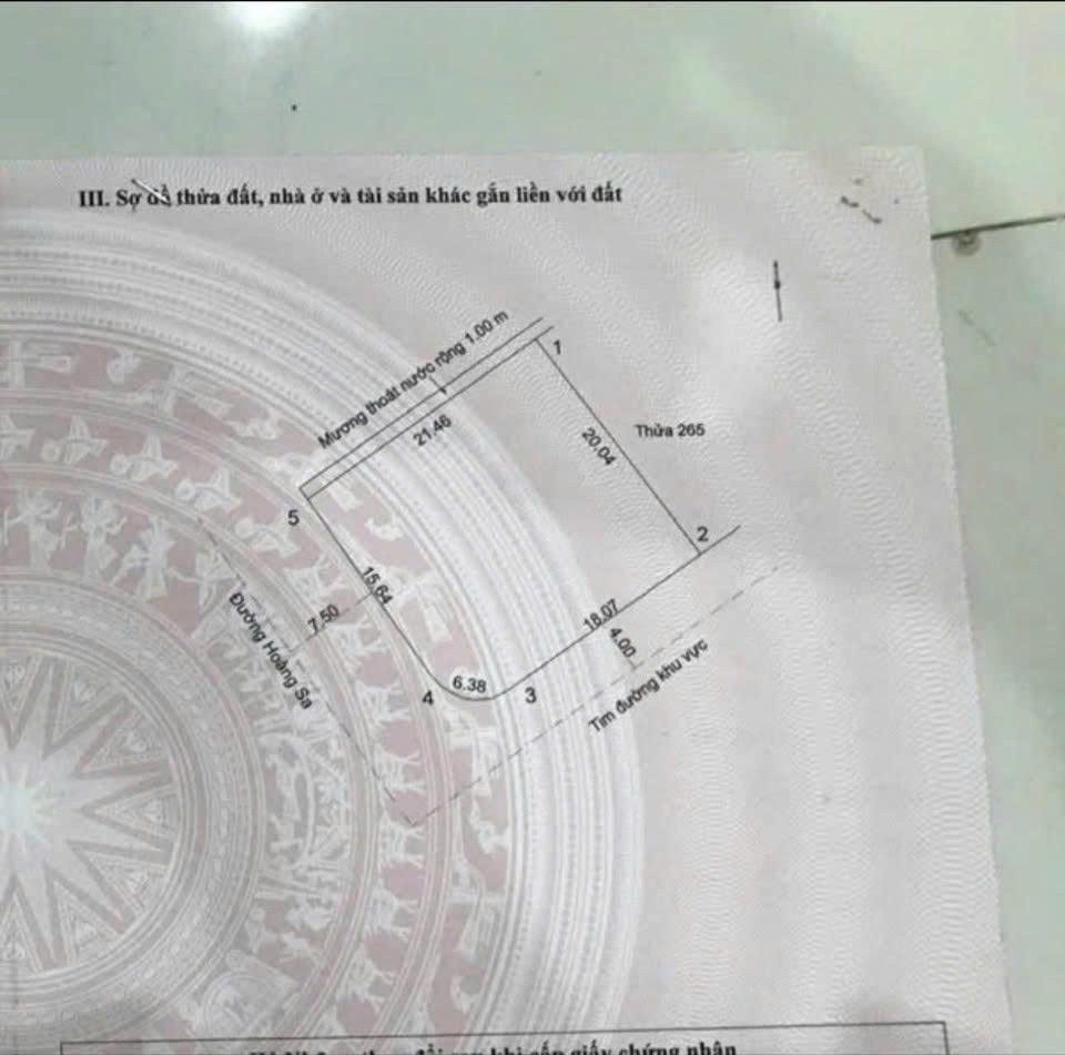 Bán đất 2 mặt tiền đường Hoàng Sa, dãy 2 trục Nguyễn Hoàng