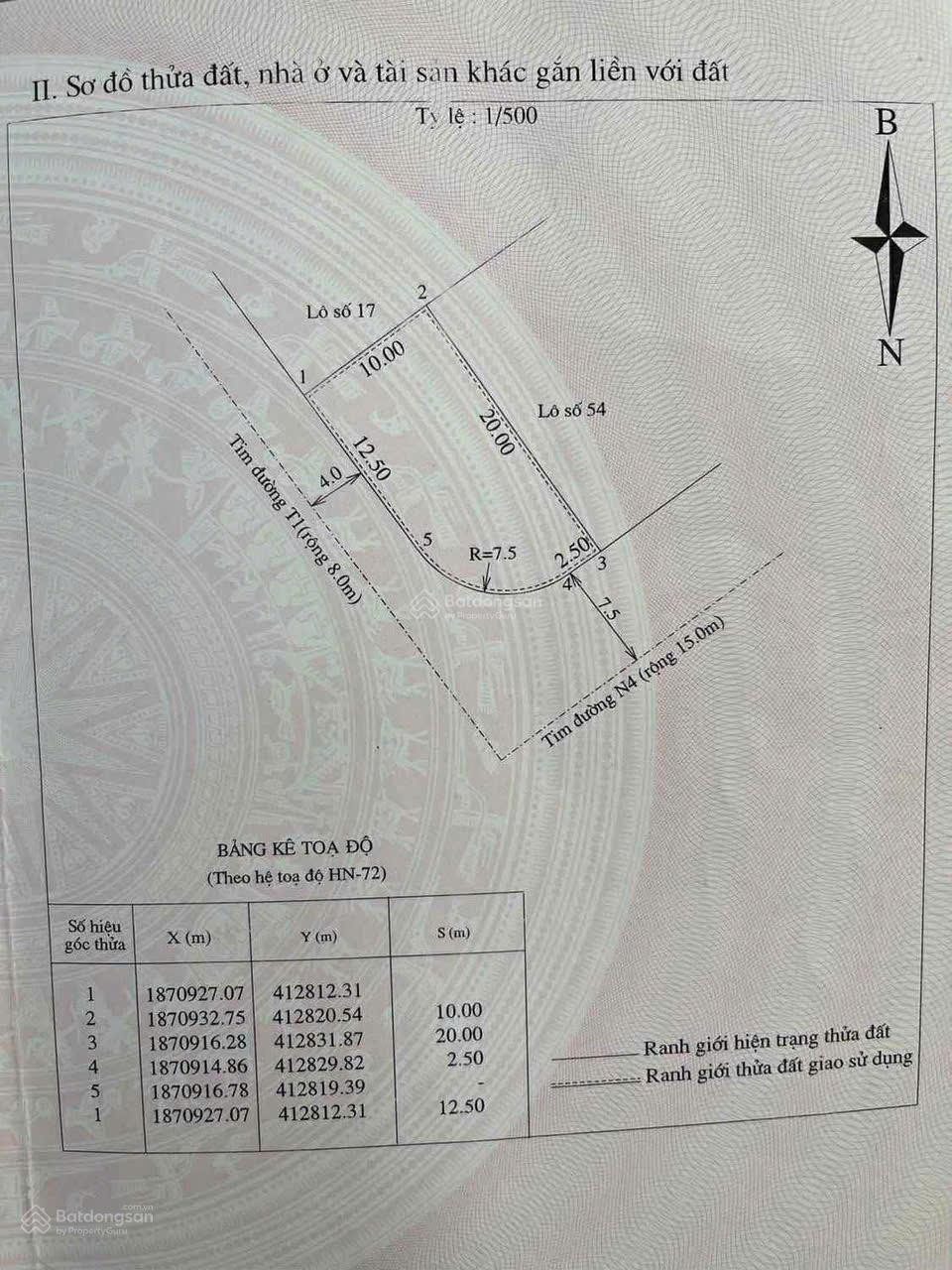 Bán đất 195m² full thổ cư ngang 10m giá 3.95 tỷ tại Xã Cửa Việt