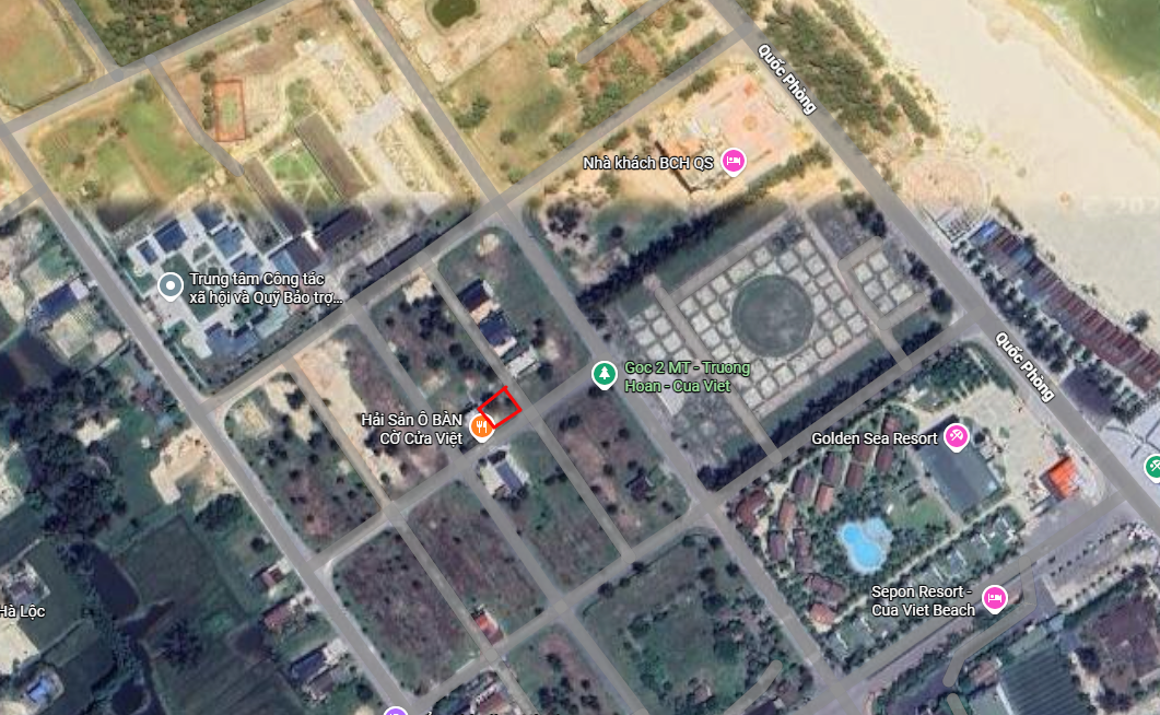 388m2 góc 2 mặt tiền hướng Quảng Trường biển