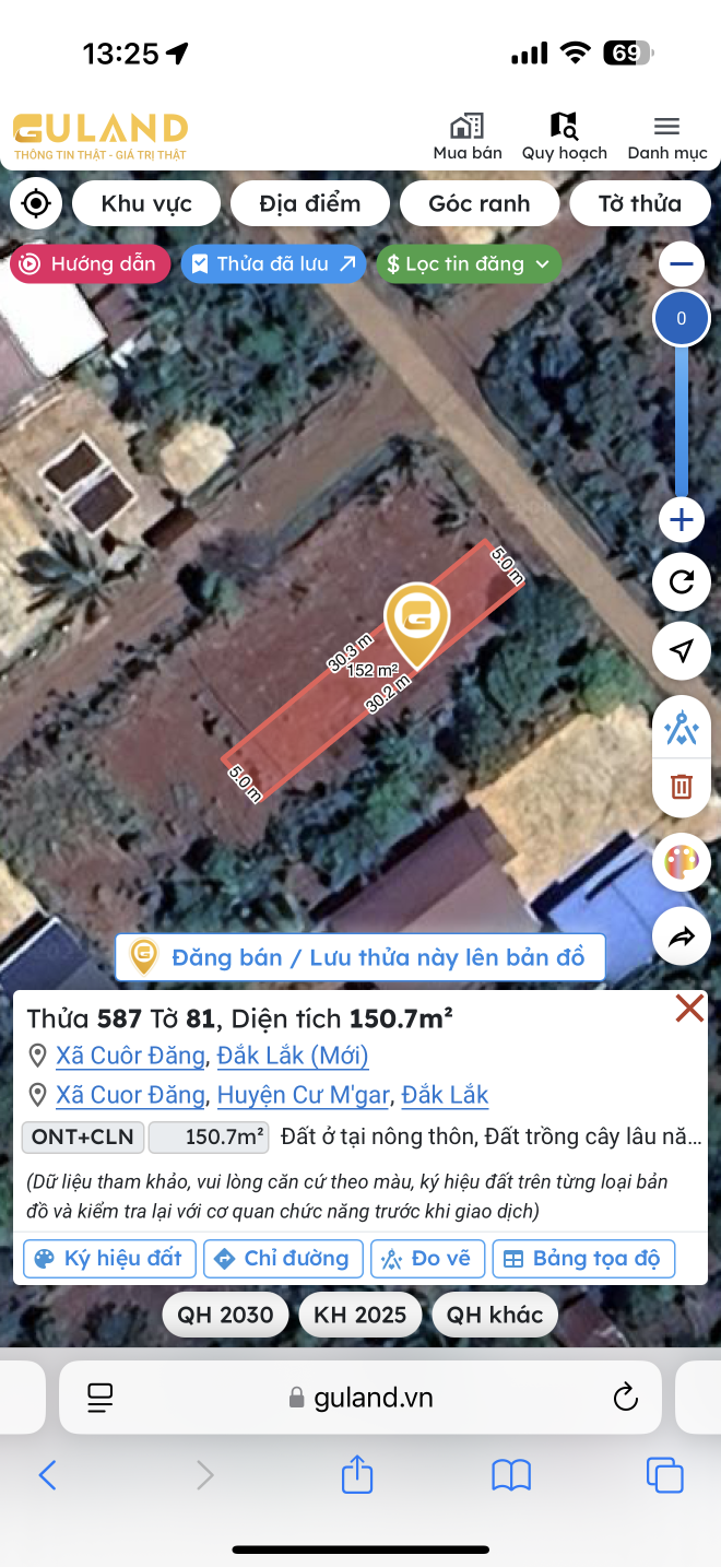 Bán đất 150.7m² giá 620 triệu Xã Cuôr Đăng