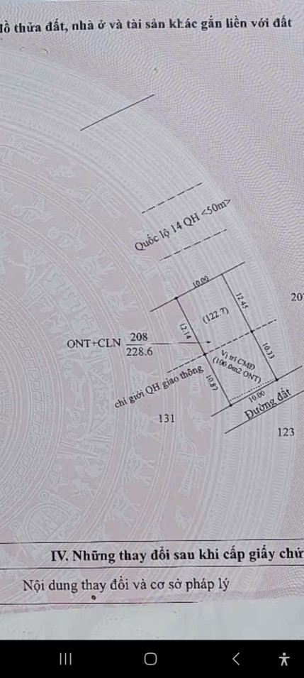 Bán đất 230.1m² ngang 10m giá 3 tỷ Xã Cuôr Đăng