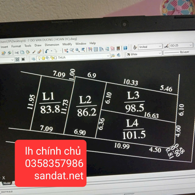 Bán đất 83.8m² ngang 7.09m giá 2.08 tỷ Xã Đa Phúc