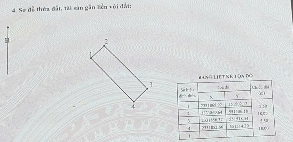 Bán đất 99m² full thổ cư ngang 5.5m giá 4.55 tỷ tại Xã Đại Đồng