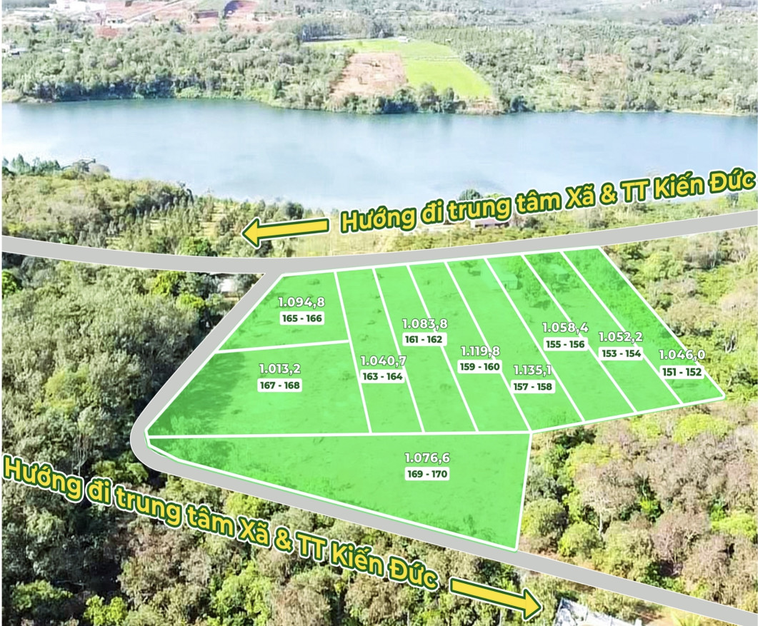 Đất thổ cư view hồ lớn cực mát, 2 mặt tiền đường 1 mặt 59mét và 1 mặt 10.44m đường bê tông 850TRIỆU/1094,8m2(120m2 thổ cư) ☎️0938.60.9098