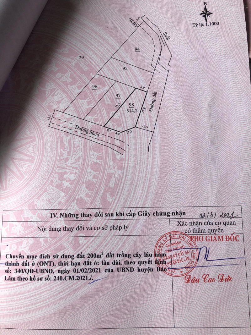 Cần bán hơn 3 sào tại Đạm bri