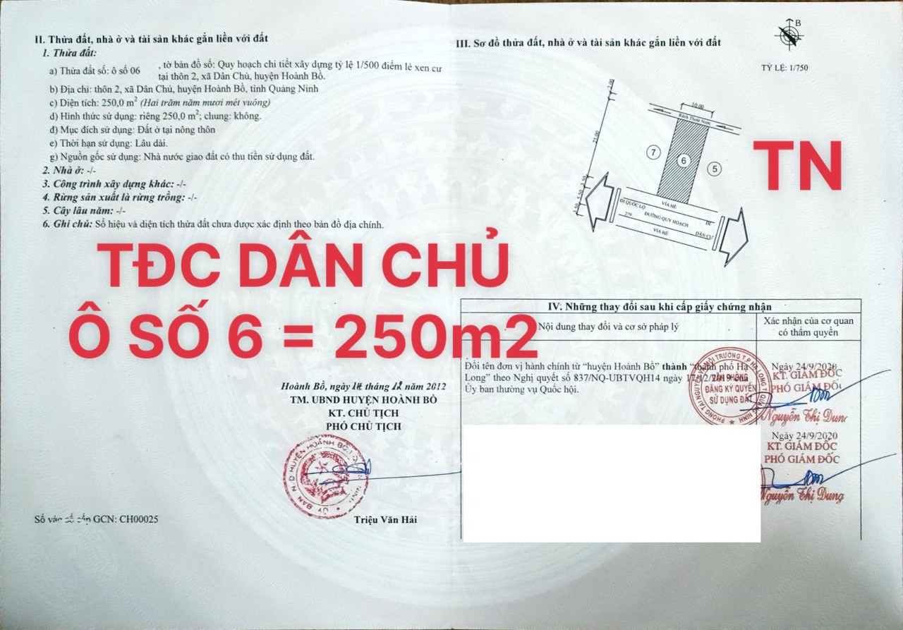 TĐC XÃ DÂN CHỦ - HẠ LONG