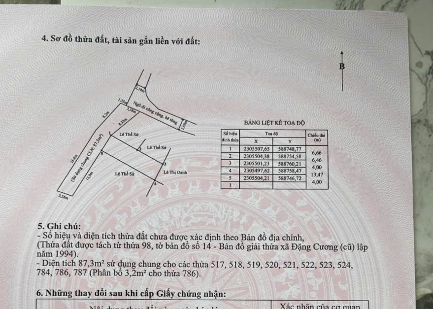 Bán đất 53.4m² ngang 4m giá 780 triệu tại Đặng Cương, An Dương. liên hệ 0362558882