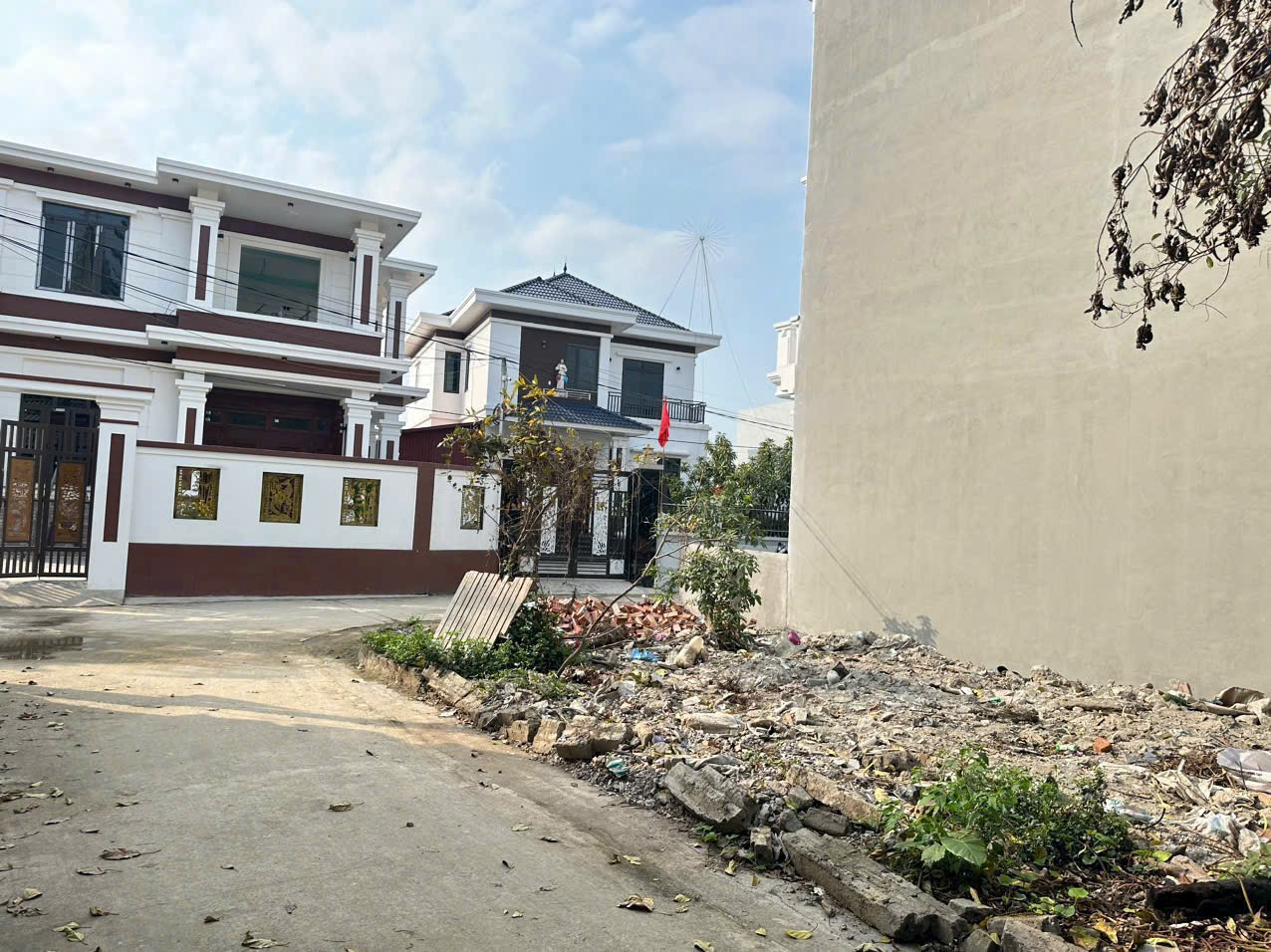 Bán đất 59m². lô góc ngang 4,67m . đường thôn 5m. giá 1.26 tỷ tại Đặng Cương  An Dương. liên hệ 0362558882