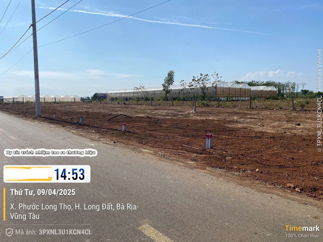 Bán đất 215,9m² ngang 10m giá 900 triệu Xã Đất Đỏ