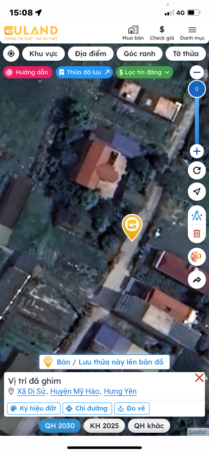 Bán đất 200m² 2 tỷ tại Xã Dị Sử Huyện Mỹ Hào