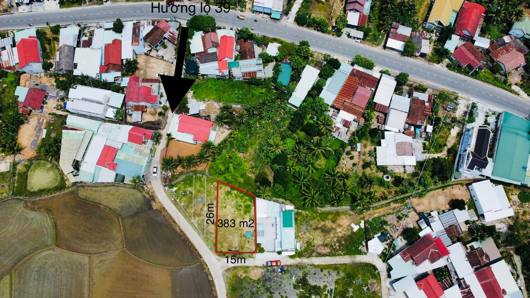 Bán lô đất đẹp mặt tiền đường nhựa xã Diên Hoà- Diên Khánh
Diện tích 382,6m2 có 195m2 thổ, ngang 15m
Sát trường Trần Đại Nghĩa, cách TL8 chỉ 50m ....
Đường nhựa 5-6m đã làm ô tô vivu