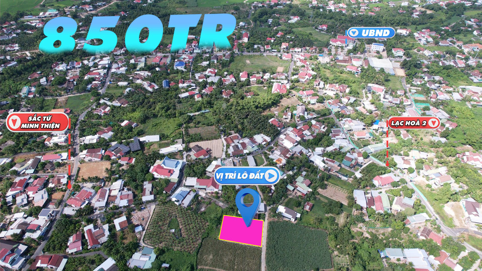 Bán đất Diên Lạc 104m², đường ô tô thông 2 trục chính, giá chỉ 850 triệu – quá rẻ!