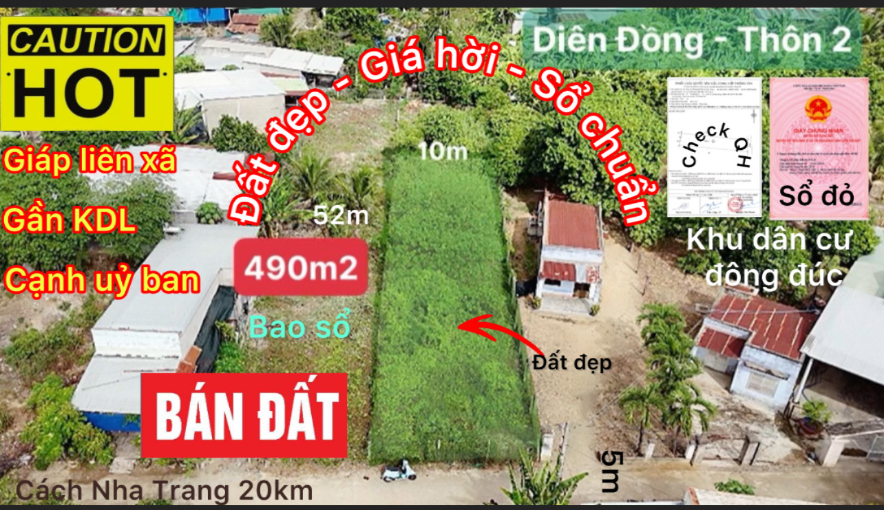 Xót lô đất diên đồng thôn 2 giá rẻ