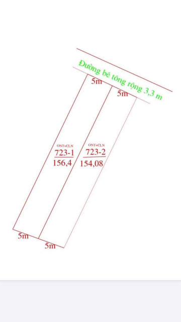 Bán cặp đôi lô đất liền kề Dien Phước, cách đường thành hồ vài bước chân  Gần chợ và trường học, chỉ 80m