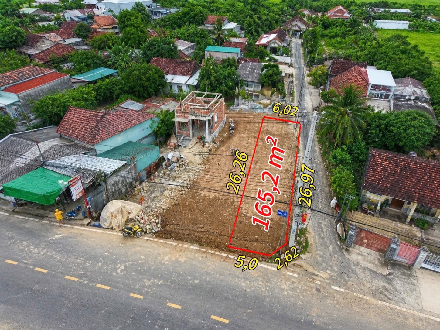 ĐẤT DIÊN THỌ 165M² – 2 MẶT TIỀN TL2 – 1 TỶ 490