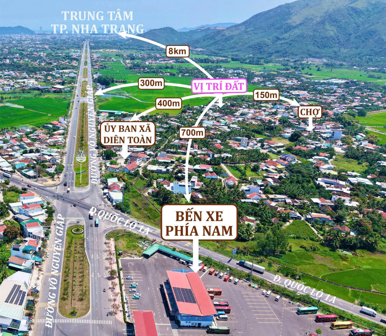Bán đất Diên Toàn đường ô tô tận nơi, full thổ cư