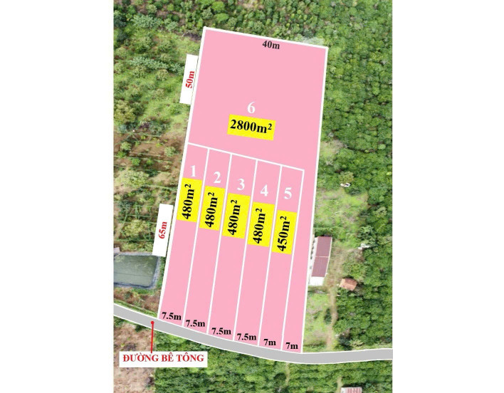 Đất vườn thổ cư 450m² ngang 7,5m giá 239 triệu Xã Dliê Ya, Krông Năng