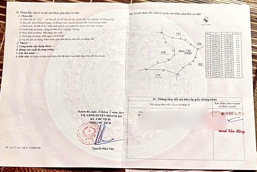 BÁN RỪNG TẠI XÃ ĐỒNG LÂM -  HẠ LONG