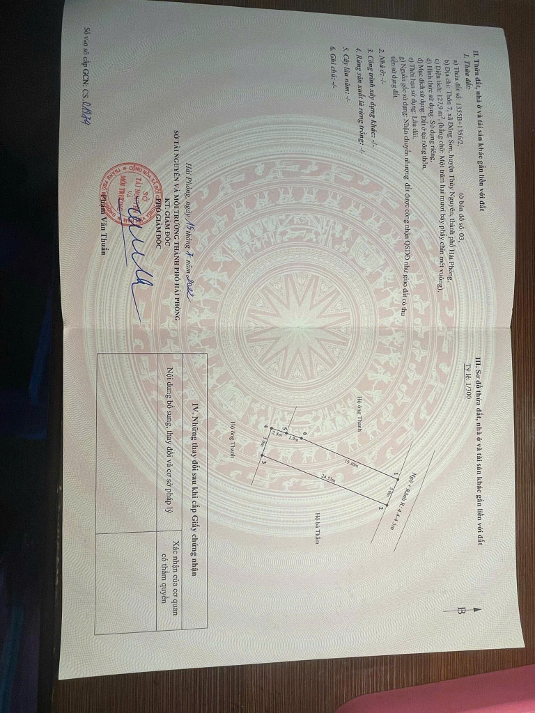 Bán lô đất tại đông sơn Thủy Nguyên dt 127,9m ngang 5 giá 1tỷ 9xx lh ngay 0382341632 zalo em Liên