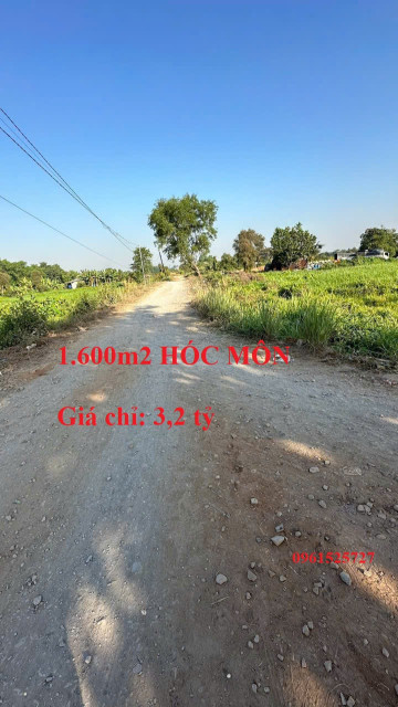 Bán 1.600m2 tại Đông Thạnh, Hóc Môn, Hồ Chí Minh, gần Cầu Dừa, giá chỉ 3,2 tỷ luôn sổ