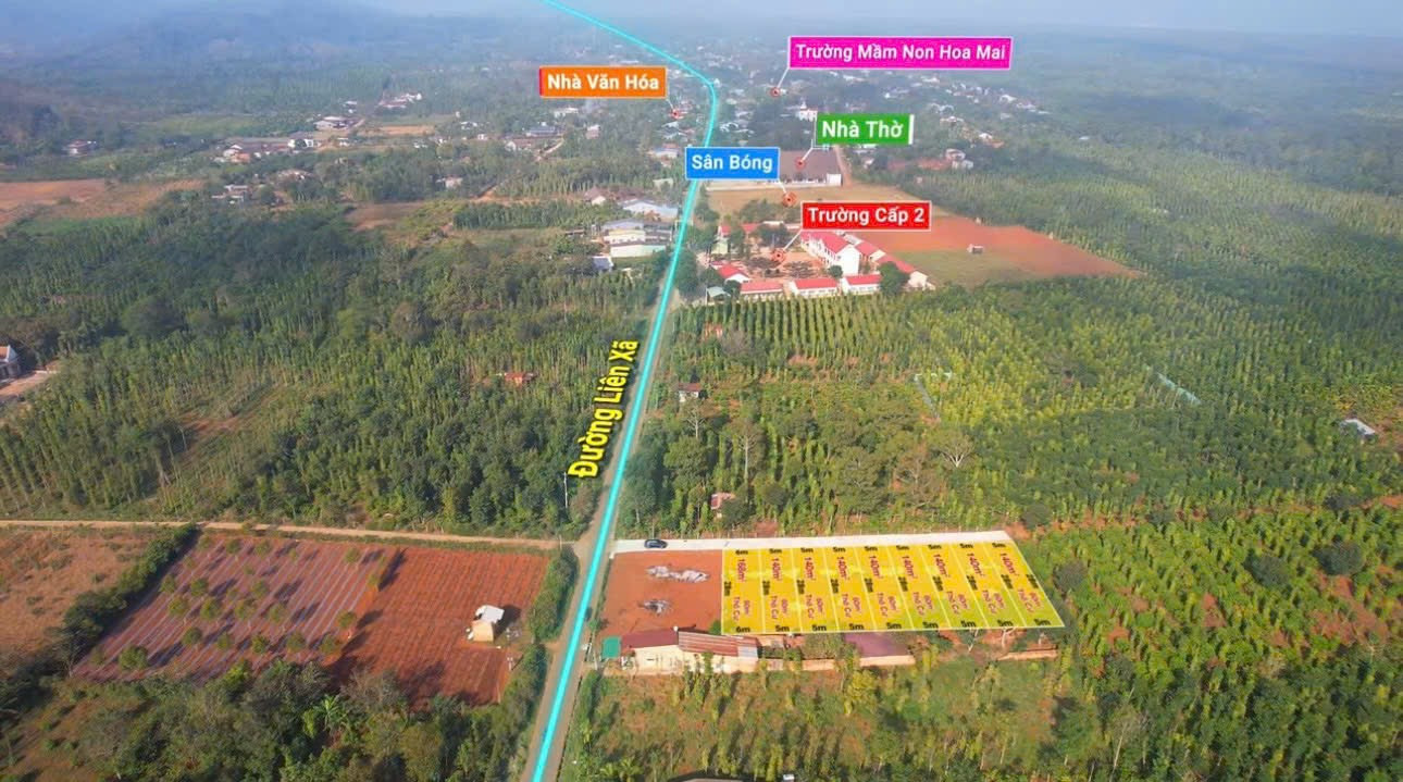 Bán đất 140m² có sẵn 60m² thổ cư ngang 5m giá 230 triệu tại Xã Dray Bhăng