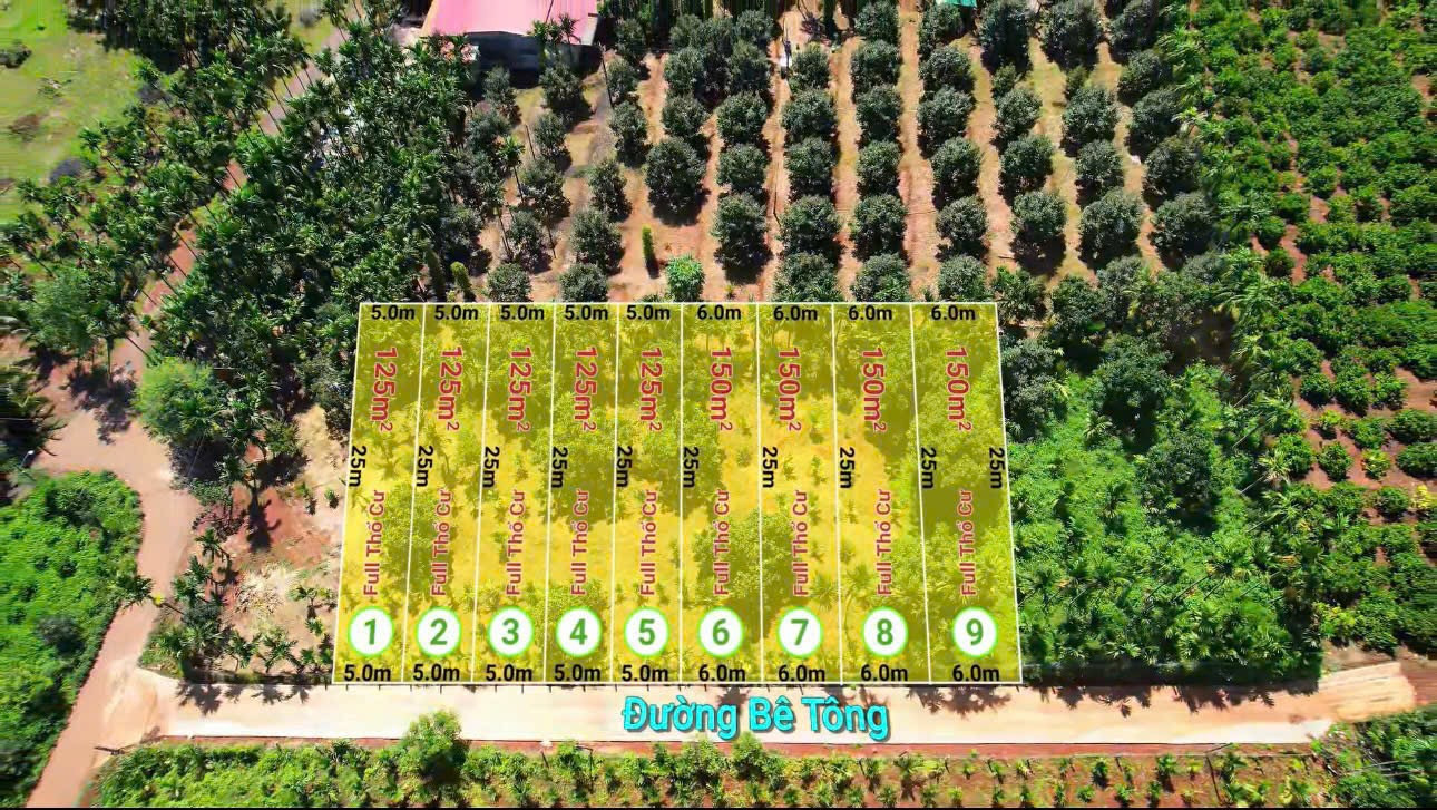 Bán đất 125m² giá 345 triệu Xã Dray Bhăng