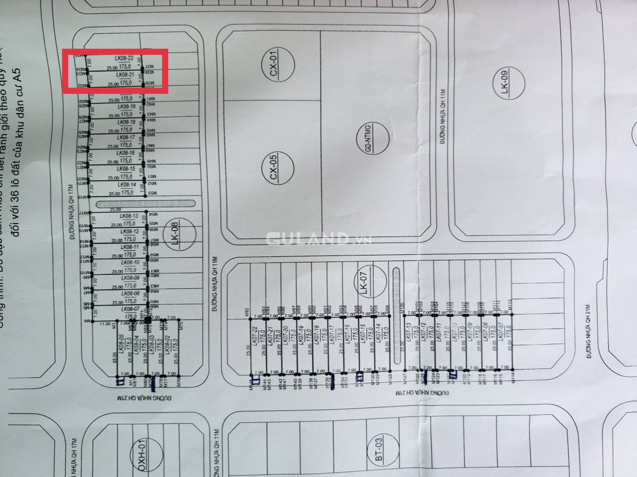 Bán 2 Lk8-21,22 7*25 full thổ cư trung tâm huyện Kuin, tỉnh Đắk Lắk
