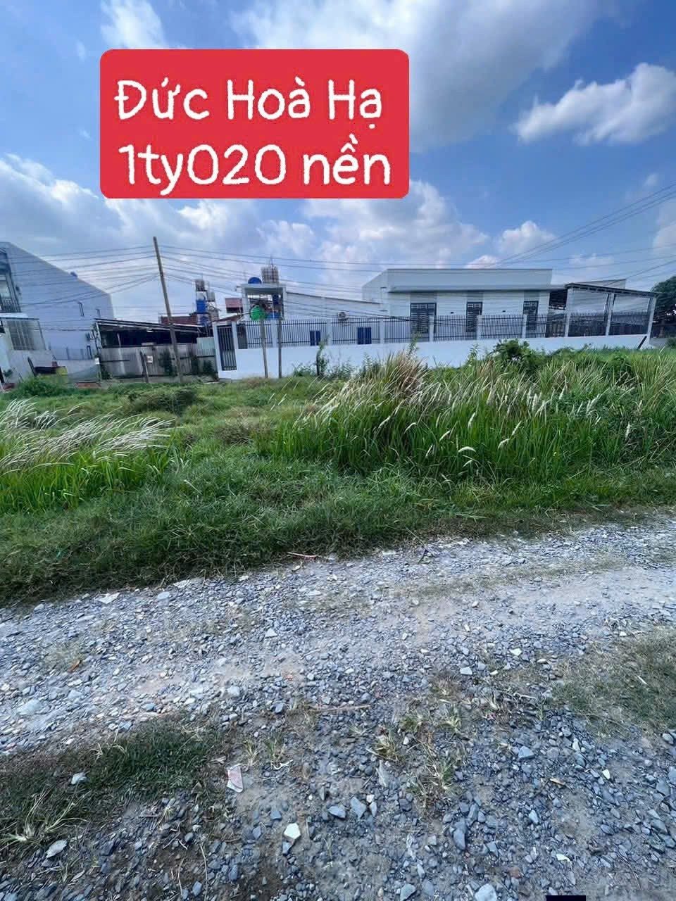 Bán đất 370m² có sẵn 80m² thổ cư ngang 5m giá 1 tỷ tại Xã Đức Hòa