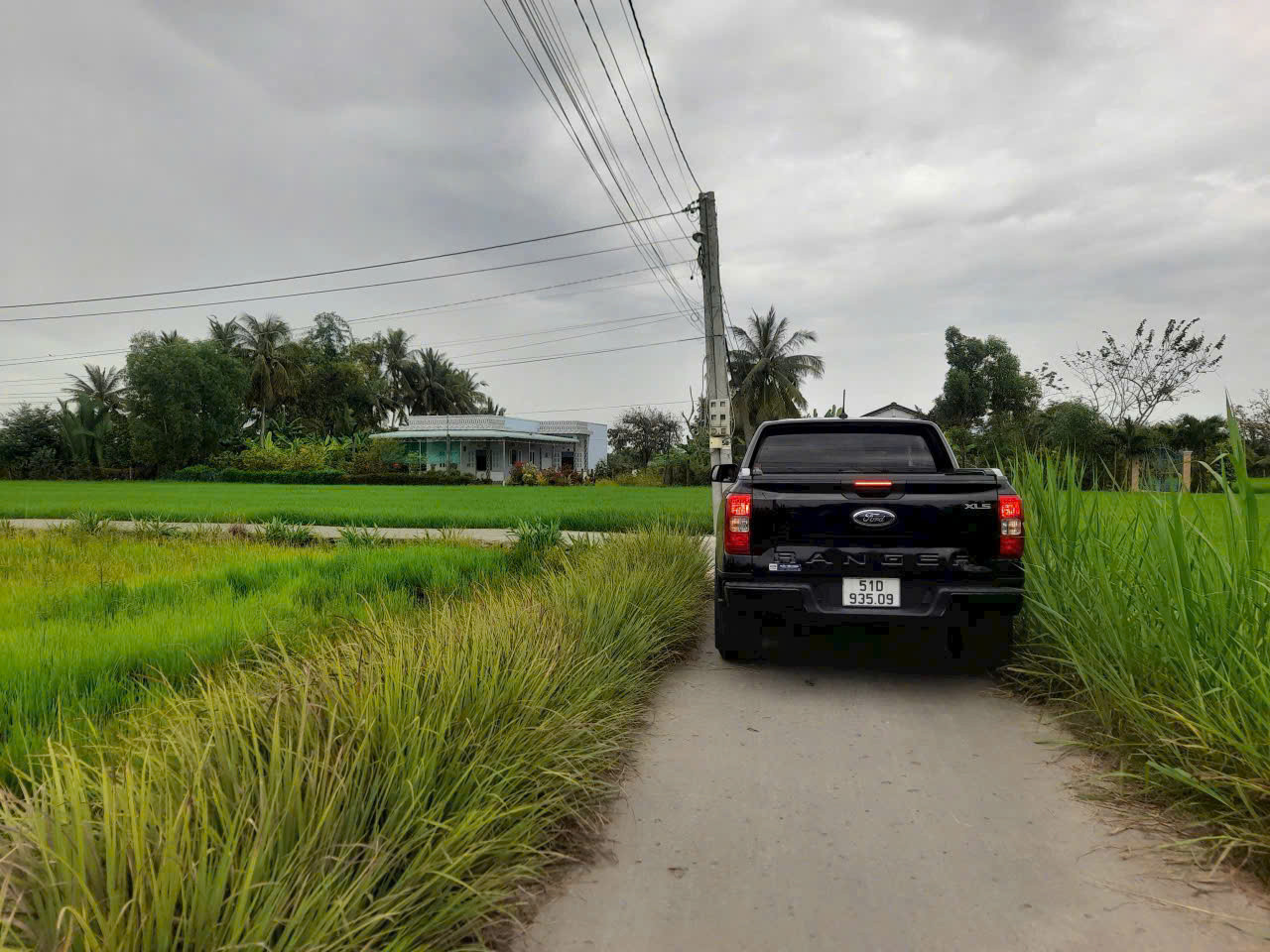 🍀 bán đất thổ cư Gần chợ tân trụ 700m tới đất  - DT : 5x23 ONT Giá 470tr