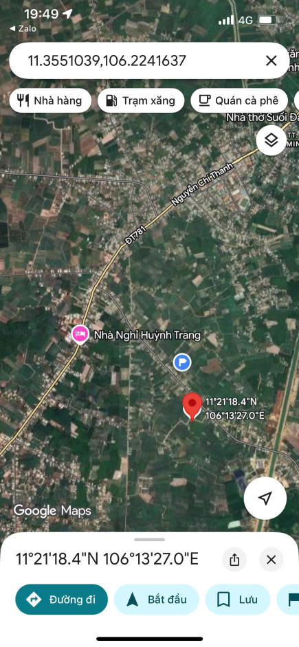 Bán đất 182m² giá 429 triệu Xã Dương Minh Châu