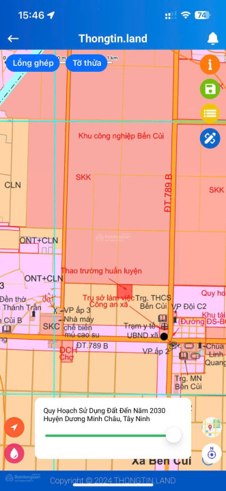 Cần bán miếng đất gần KCN Bến Củi, Dương Minh Châu, Tây Ninh.