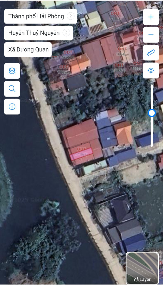 Bán đất 61m² , giá 2.65 tỷ tại Xã Dương Quan Huyện Thuỷ Nguyên. mặt đường thôn 5,5m. liên hệ 0362558882