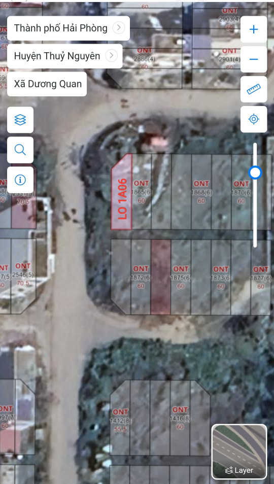 Bán đất 55,5m² 4 tỷ tại Xã Dương Quan Huyện Thuỷ Nguyên. liên hệ 0362558882