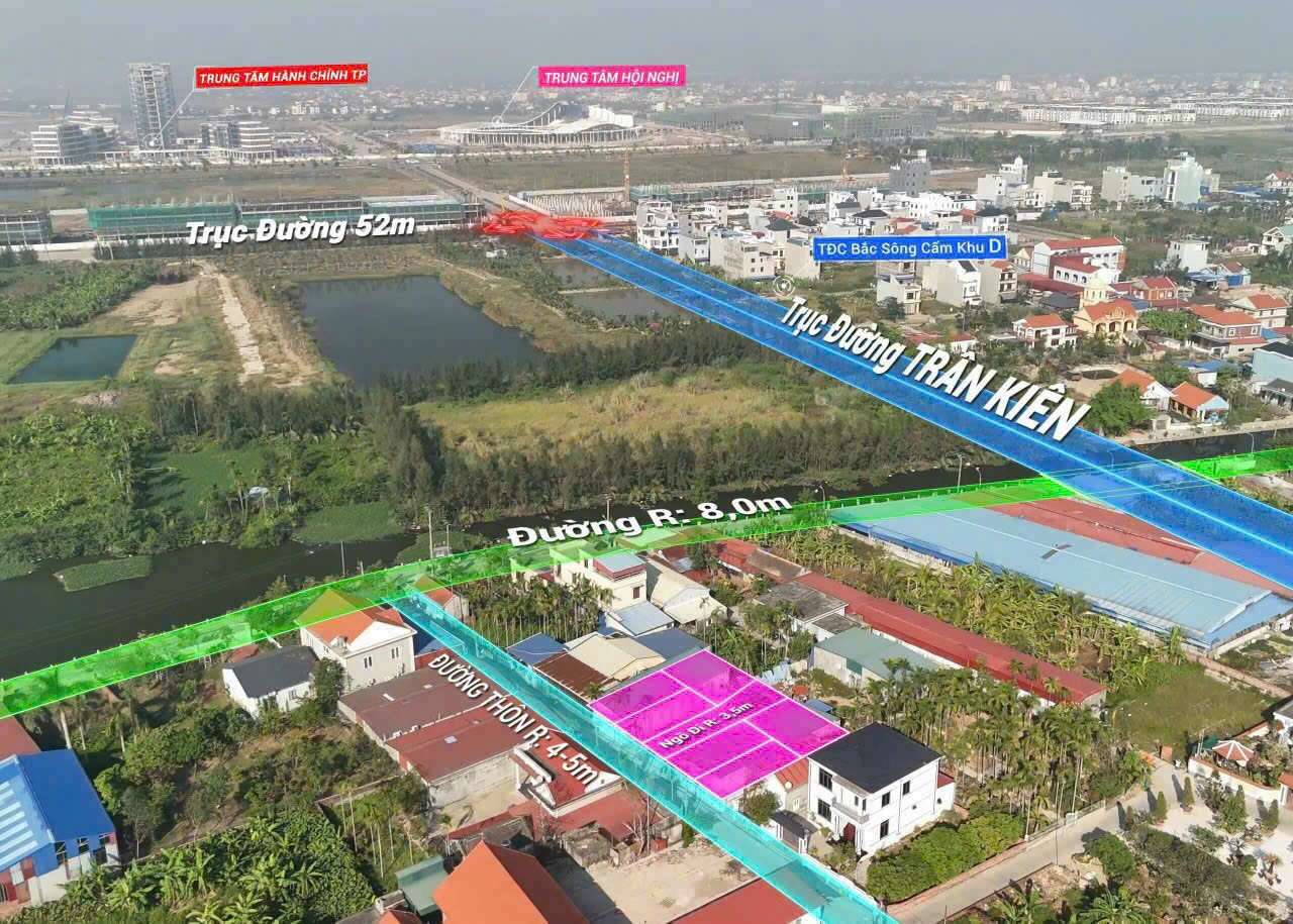 Bán đất 60.6m² ngang 4,55m giá 3 tỷ tại  Dương Quan Thuỷ Nguyên. liên hệ 0362558882