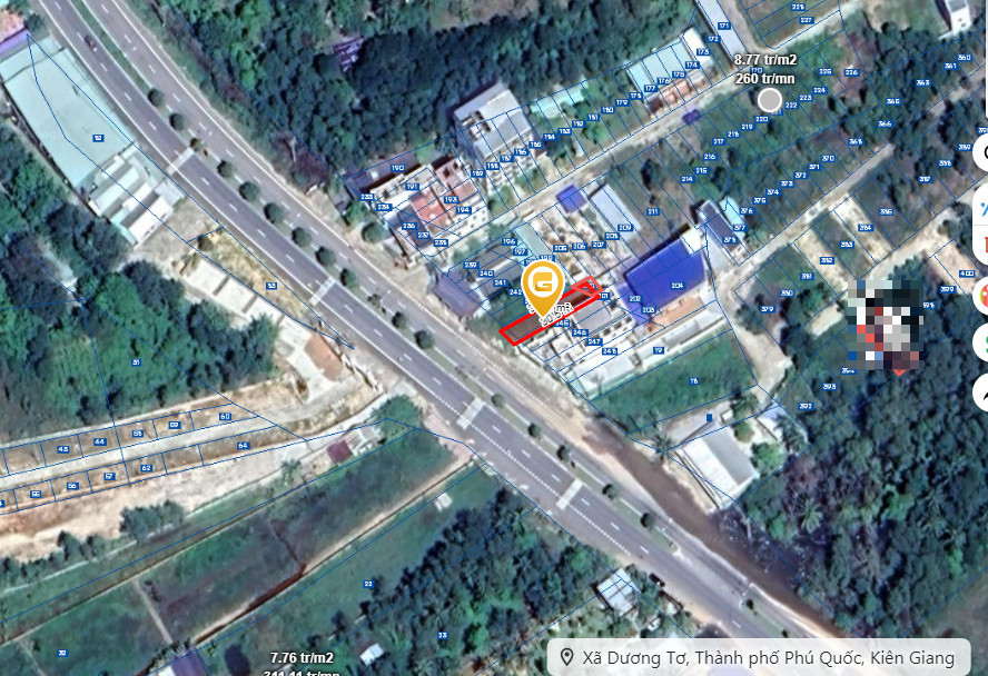 Bán  đất thương mại dịch vụ 170m² , giá 4.2 tỷ tại đường duơng đông an thới, Xã Dương Tơ, Thành phố Phú Quốc, Kiên Giang