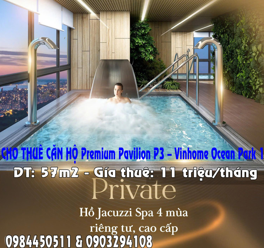 CHO THUÊ CĂN HỘ Premium Pavilion P3 – Vinhome Ocean Park 1.