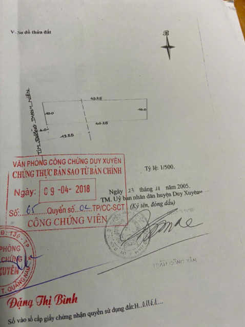 Bán đất 417m² 5.63 tỷ tại Xã Duy Hải Huyện Duy Xuyên