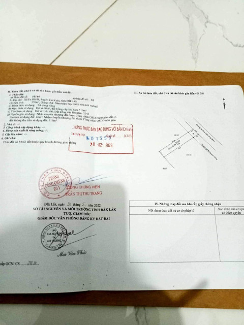 Bán đất 576.9m² 1.45 tỷ tại Xã Ea BHốk Huyện Cư Kuin