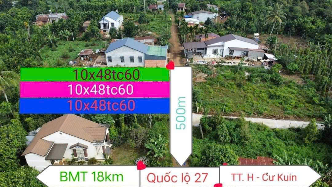 Bán đất Lốc 3 lô liền kề EaMta EaBhok  480m² 750 triệu tại Xã Ea BHốk Huyện Cư Kuin