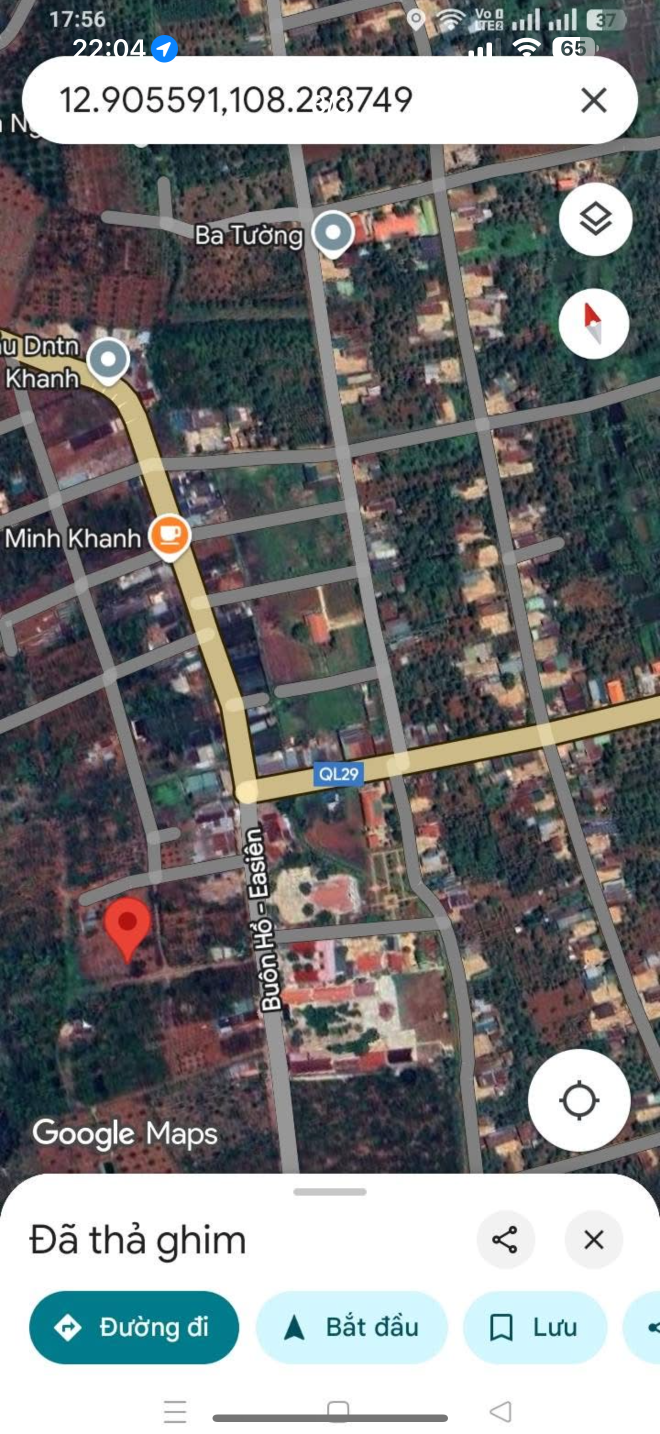 Bán đất 180m² giá 650 triệu tại Xã Ea Blang Thị xã Thị Xã Buôn Hồ