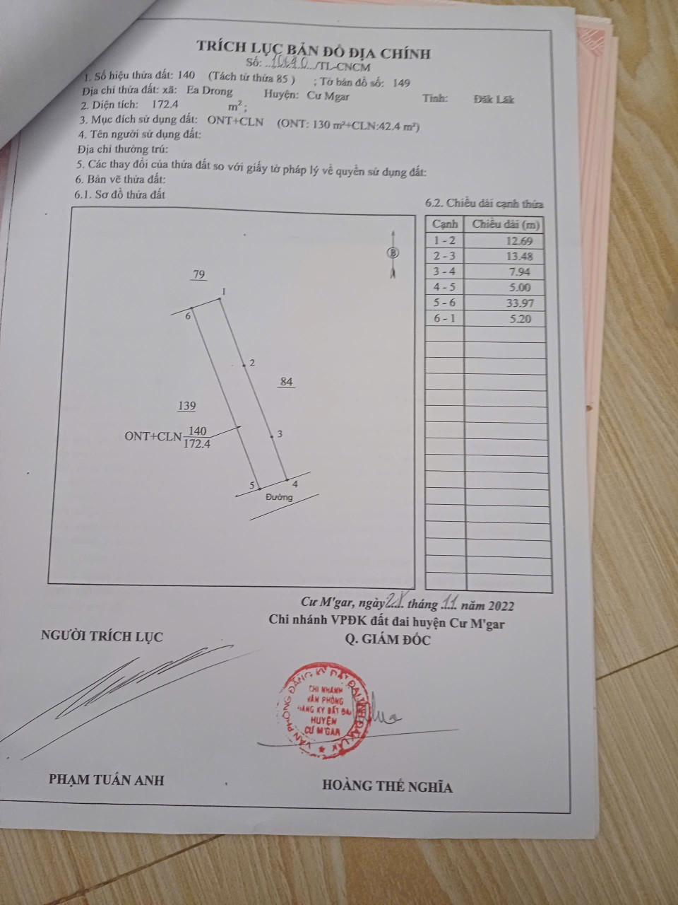 Bán nhà 186m² 500 triệu tại Xã Ea D'Rơng Huyện Cư M'gar