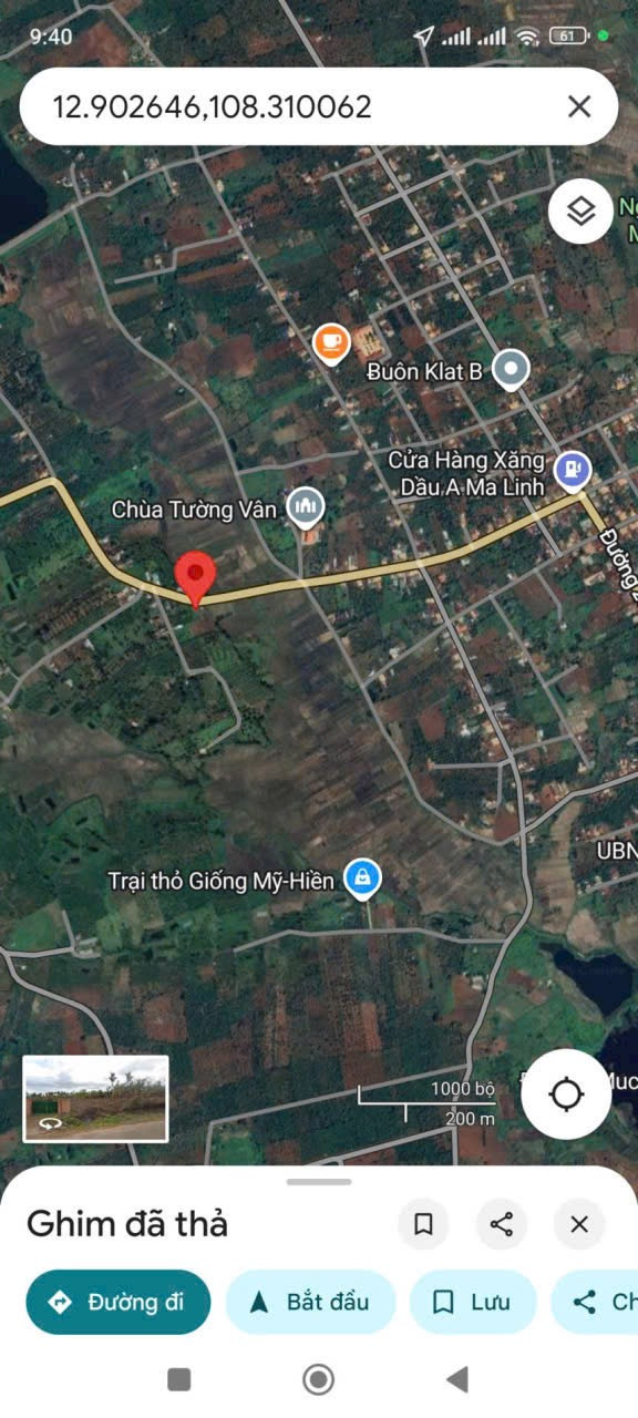 Bán đất 353.1m² giá 1.5 tỷ Xã Ea Drông