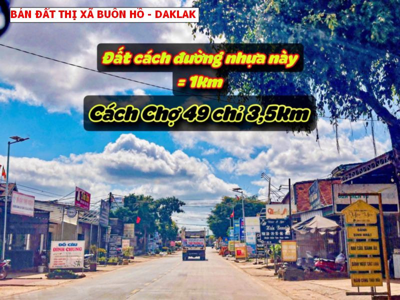 Bán đất thị xã Buôn Hồ - 10 x50 - 2 mặt tiền giá chỉ 3xxtr