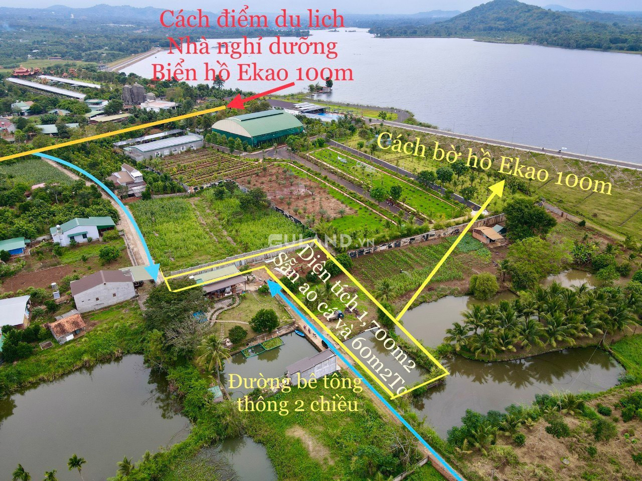 Bán SIÊU PHẨM VIEW 1700m² thổ cư , giá 4.9 tỷ tại, Xã Ea Kao, Thành phố Buôn Ma Thuột, Đắk Lắk