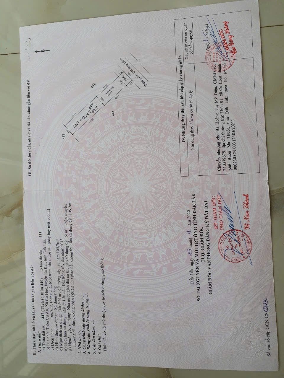 Bán đất 169.1m² ngang 5m giá 415 triệu Xã Ea Kar